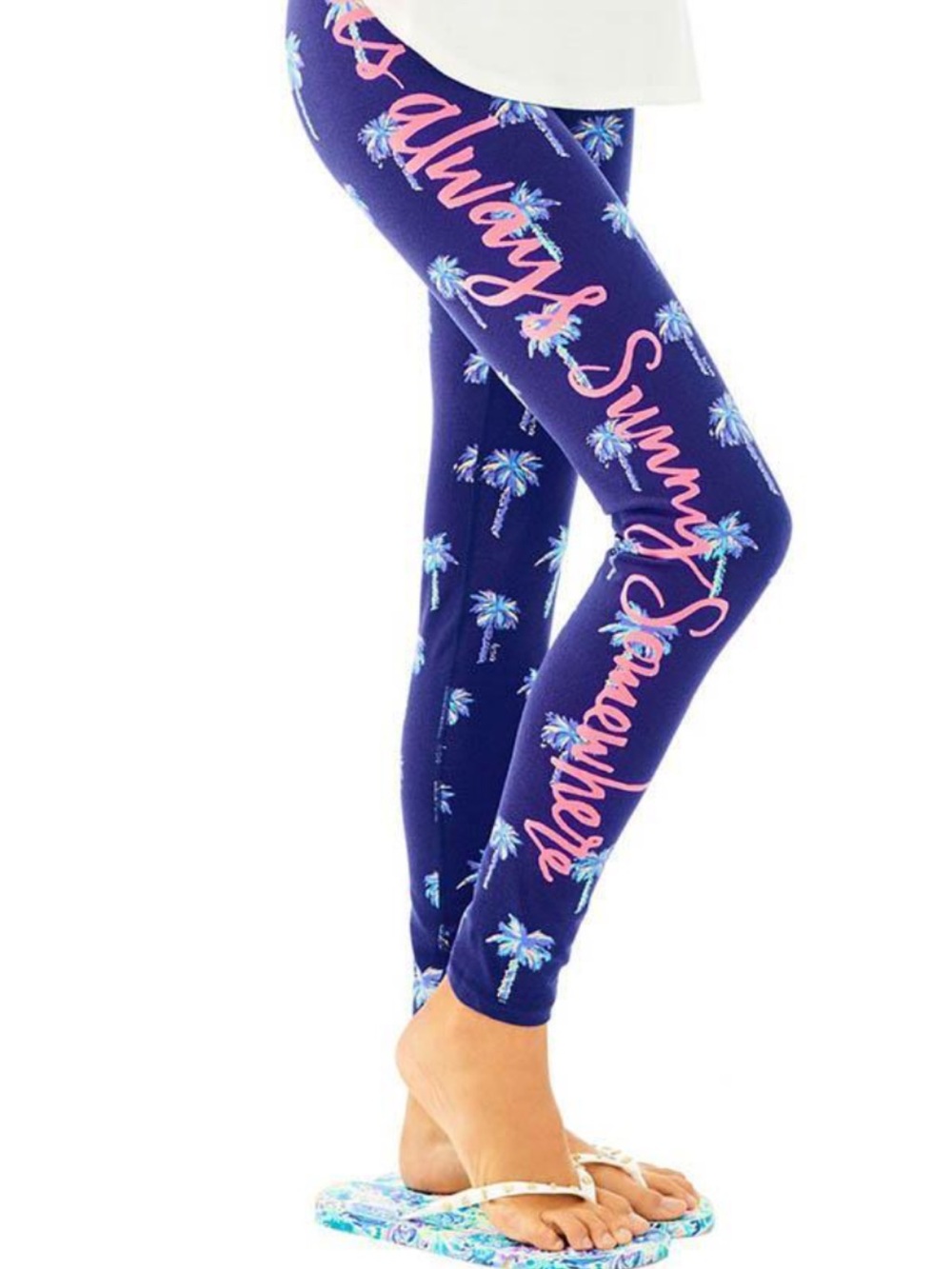 Lilly Pulitzer Luxletic Weekender Leggings “It’s Always Sunny Somewhere” XXS